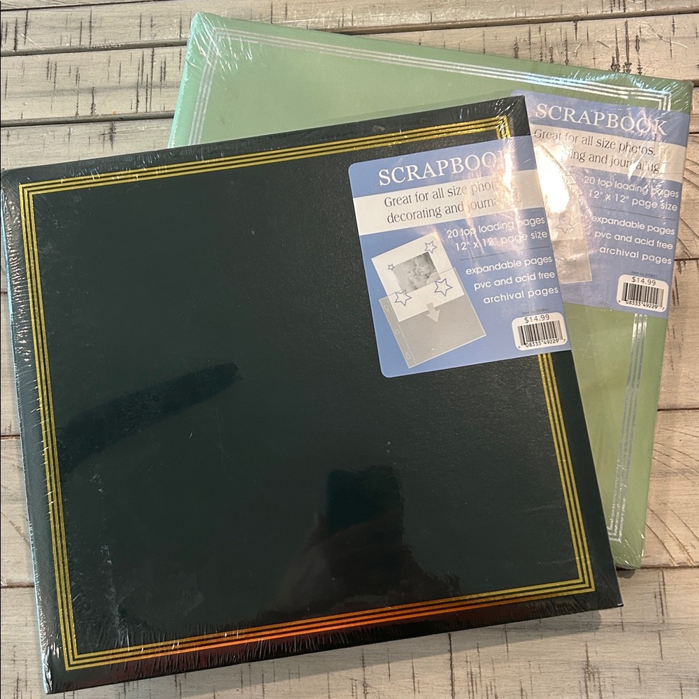 NWT Bundle of 2 Scrapbook Albums 12x12 Top Loading 20 Pages Creative Memory Book